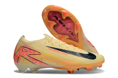 Nike Air Zoom Mercurial Vapor 16 Elite FG Firm Ground Soccer Cleats - Yellow/Black/Pink
