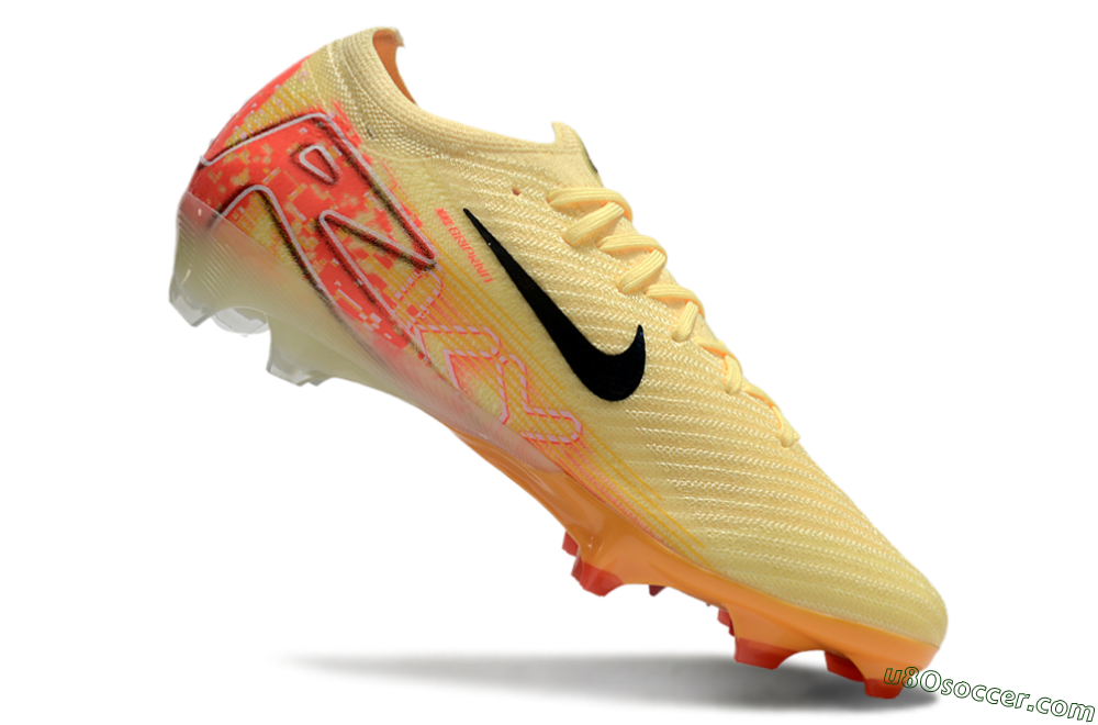 Nike Air Zoom Mercurial Vapor 16 Elite FG Firm Ground Soccer Cleats - Yellow/Black/Pink 4