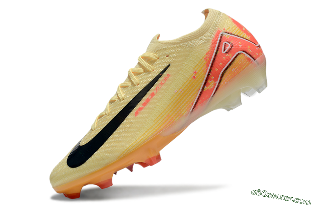 Nike Air Zoom Mercurial Vapor 16 Elite FG Firm Ground Soccer Cleats - Yellow/Black/Pink 5