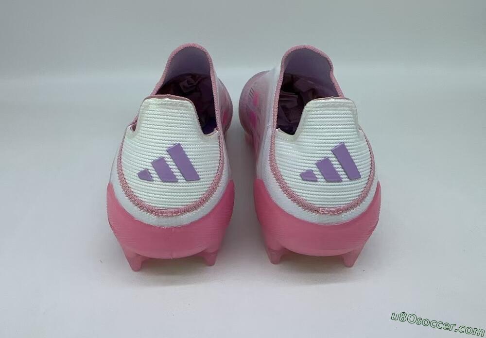 Adidas F50+ Lightstrike Elite Laceless 304 FG Firm Ground Soccer Cleats - Pink/Purple/Gold