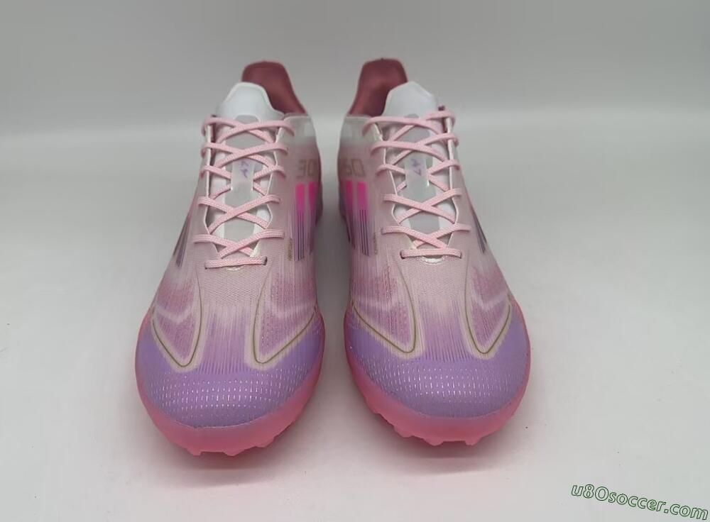 Adidas F50 Pro 304 TF Artificial Turf Soccer Shoes - Pink/White/Purple