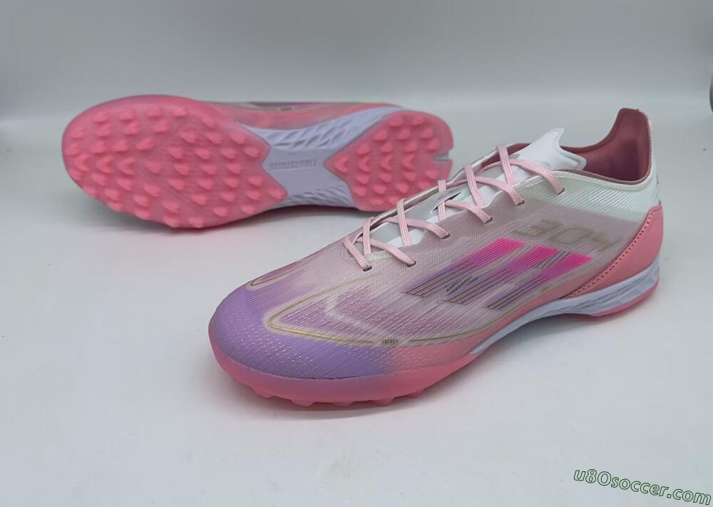 Adidas F50 Pro 304 TF Artificial Turf Soccer Shoes - Pink/White/Purple