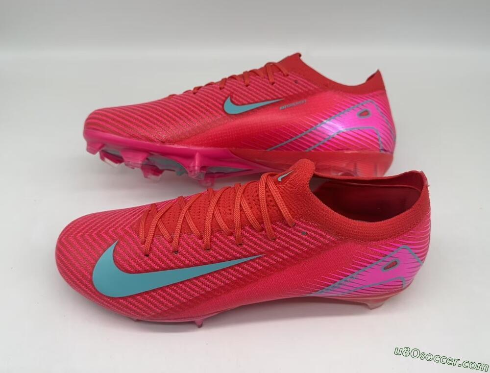 Nike Air Zoom Mercurial Vapor 16 Elite FG Firm Ground Soccer Cleats - Red/Jade/White
