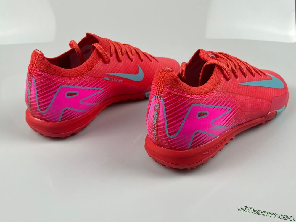 Nike Air Zoom Mercurial Vapor 16 Elite TF Artificial Turf Soccer Shoes - Red/Jade/White