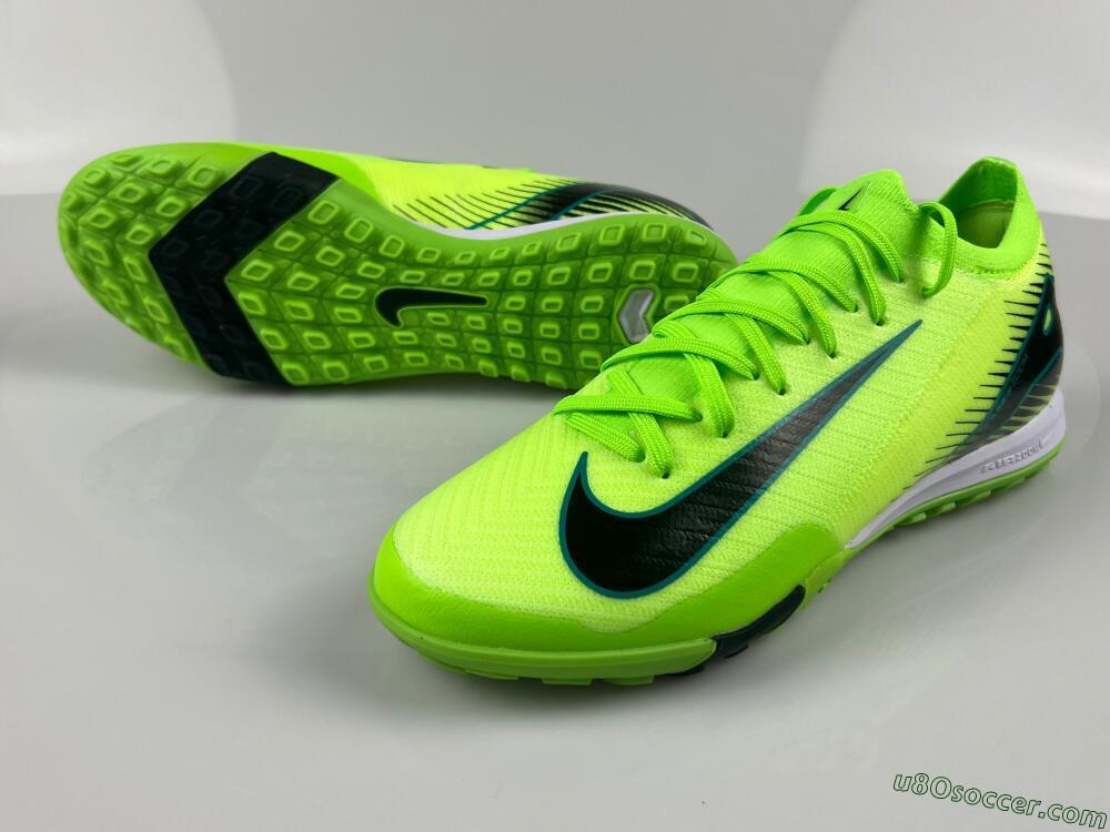 Nike Air Zoom Mercurial Vapor 16 Elite TF Artificial Turf Soccer Shoes - Green/Black/Blue