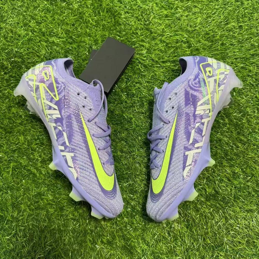 Nike Air Zoom Mercurial Vapor 16 Elite FG Firm Ground Soccer Cleats - Purple/Yellow/White