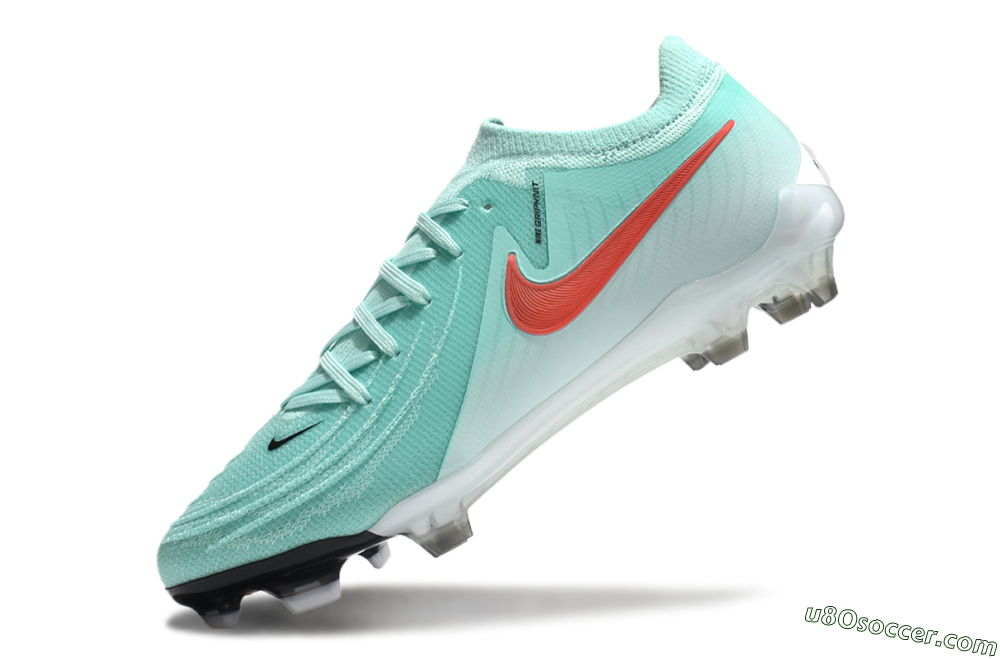 Nike Phantom Luna Elite FG Firm Ground Soccer Cleats - Jade/Red/White 4