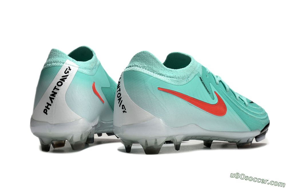 Nike Phantom Luna Elite FG Firm Ground Soccer Cleats - Jade/Red/White 5