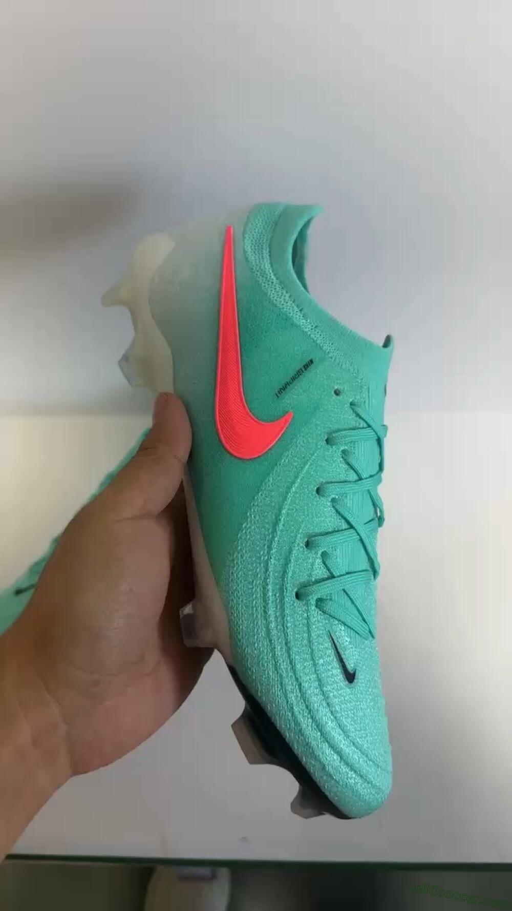 Nike Phantom Luna Elite FG Firm Ground Soccer Cleats - Jade/Red/White