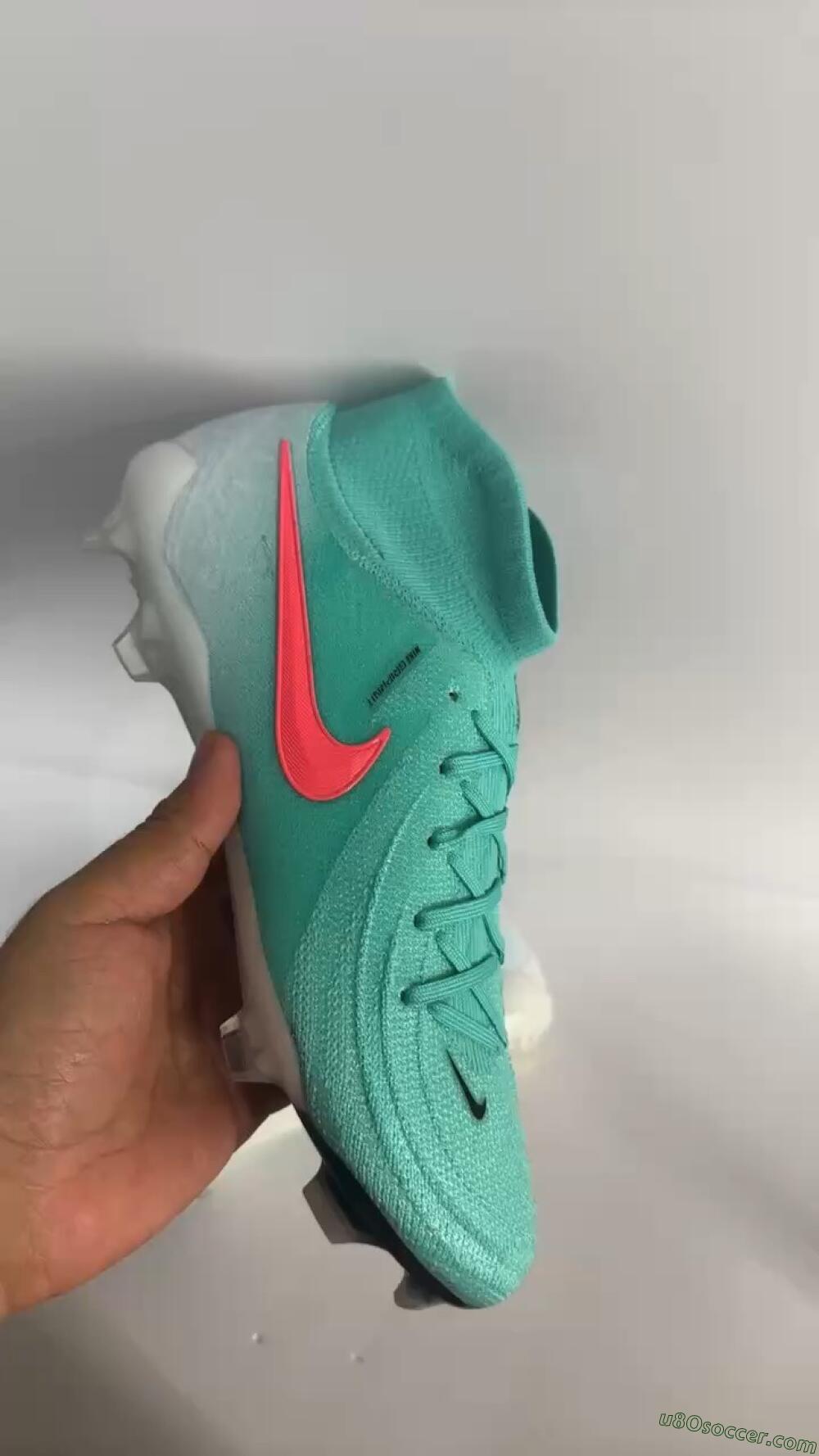 Nike Phantom Luna Elite FG Firm Ground Soccer Cleats - Jade/Red/White