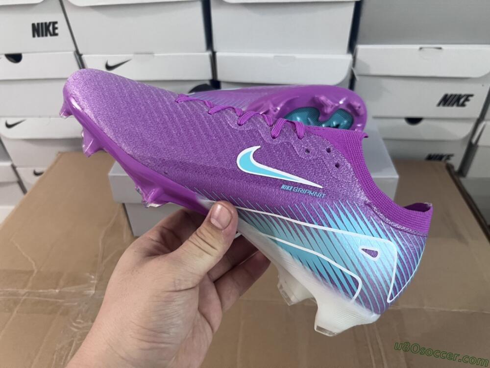 Nike Air Zoom Mercurial Vapor 16 Elite FG Firm Ground Soccer Cleats - Purple/Mint