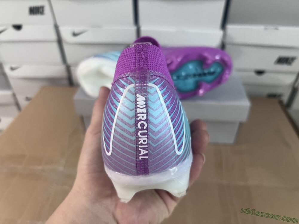 Nike Air Zoom Mercurial Vapor 16 Elite FG Firm Ground Soccer Cleats - Purple/Mint