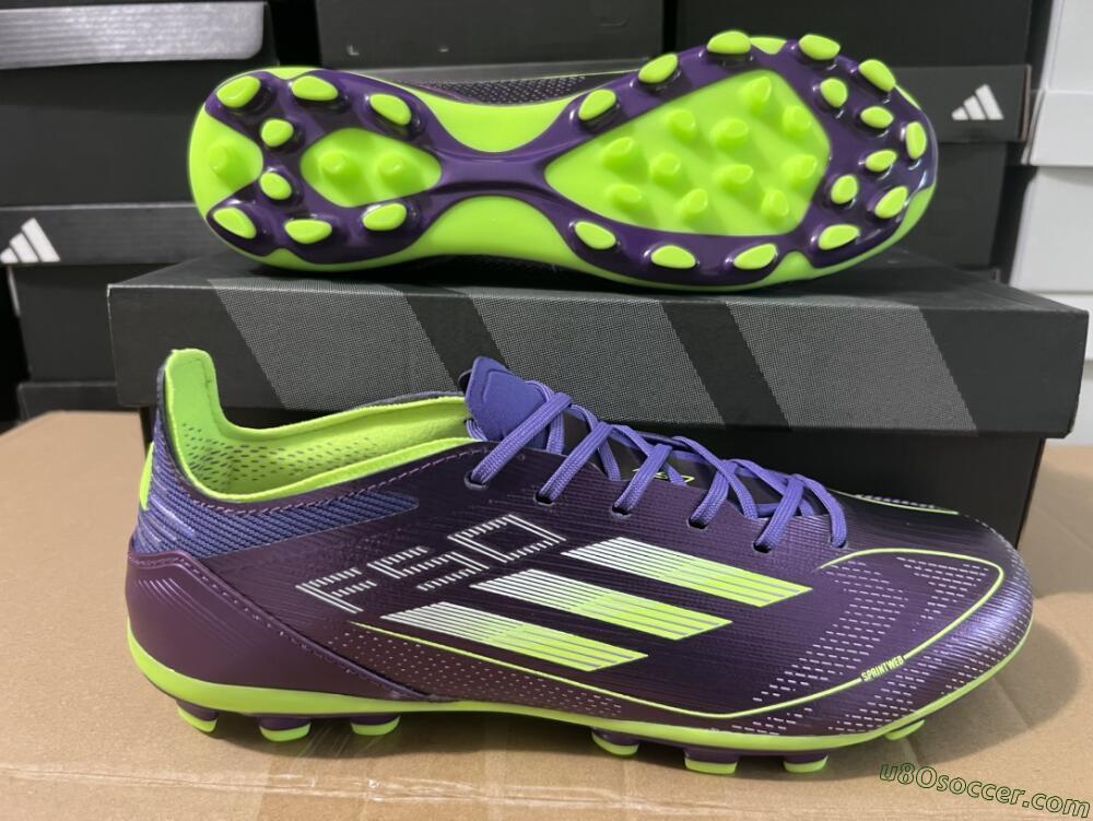 Adidas F50 Elite MG Multi Ground Soccer Cleats - Purple/Yellow