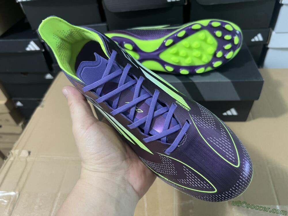 Adidas F50 Elite MG Multi Ground Soccer Cleats - Purple/Yellow