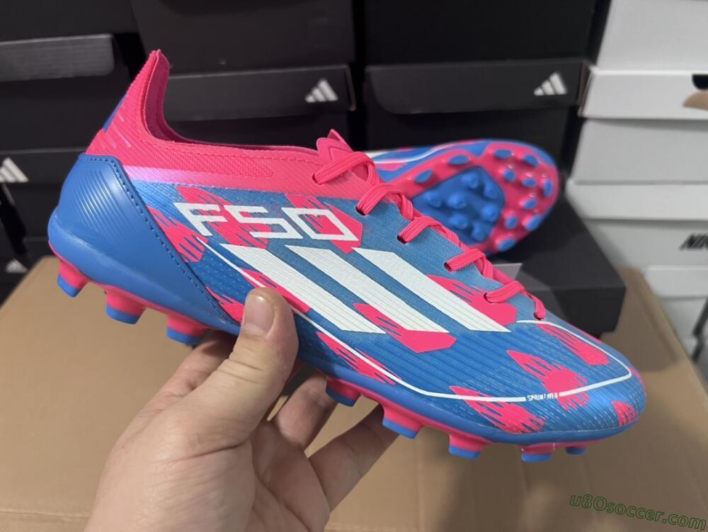 Adidas F50 Elite MG Multi Ground Soccer Cleats - Blue/White/Red
