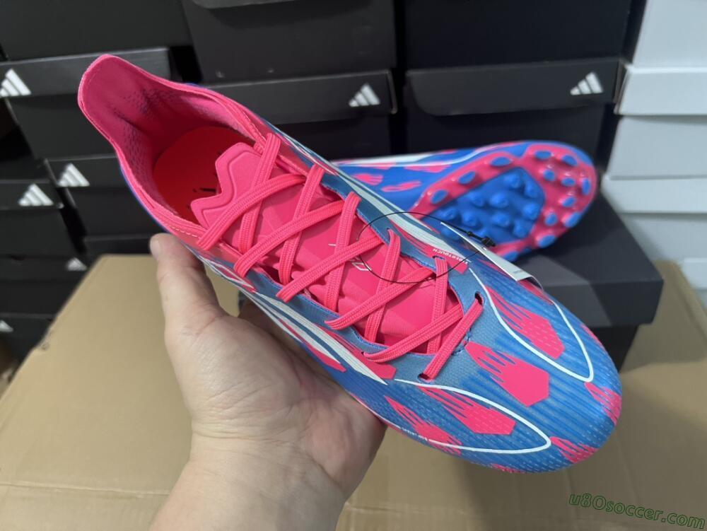 Adidas F50 Elite MG Multi Ground Soccer Cleats - Blue/White/Red