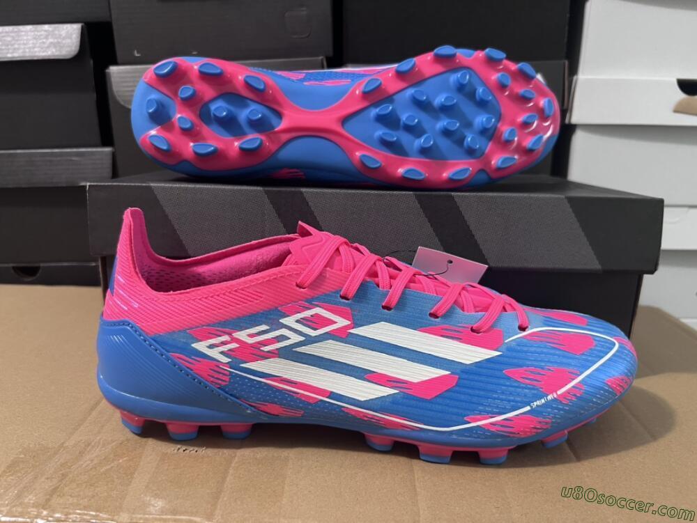 Adidas F50 Elite MG Multi Ground Soccer Cleats - Blue/White/Red