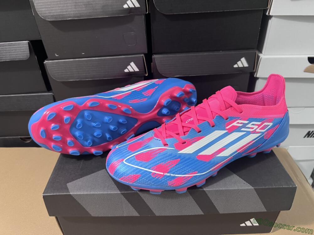 Adidas F50 Elite MG Multi Ground Soccer Cleats - Blue/White/Red