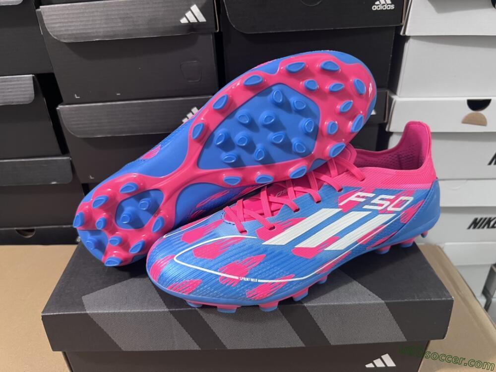 Adidas F50 Elite MG Multi Ground Soccer Cleats - Blue/White/Red