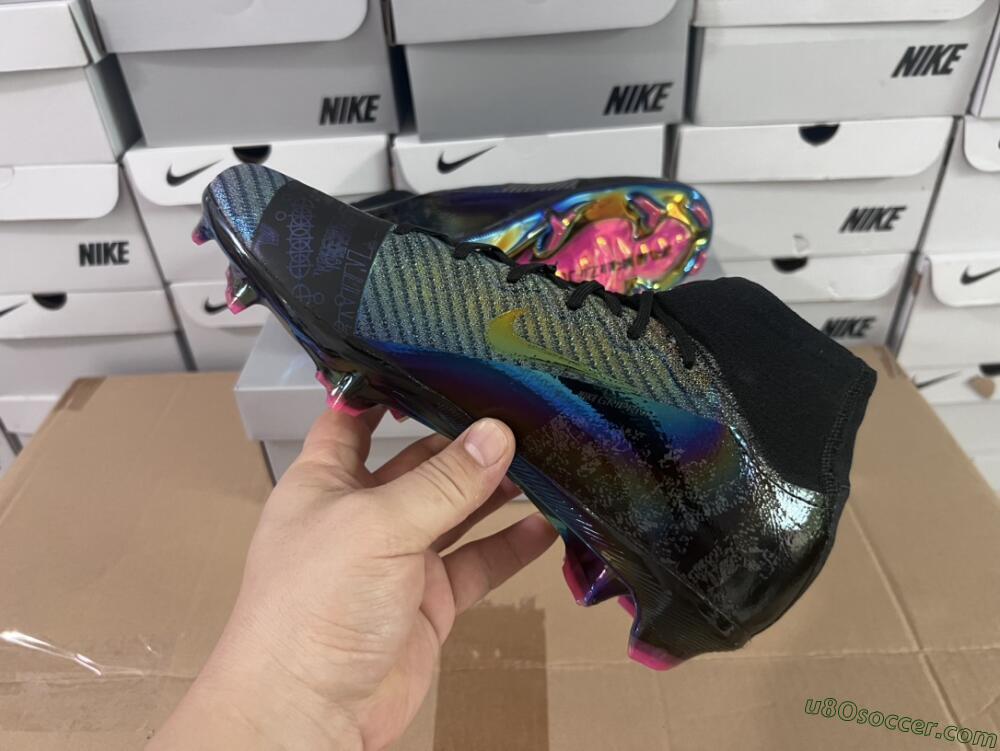 Nike Air Zoom Mercurial Superfly 9 Elite FG Firm Ground Soccer Cleats - Metal Blue/Black