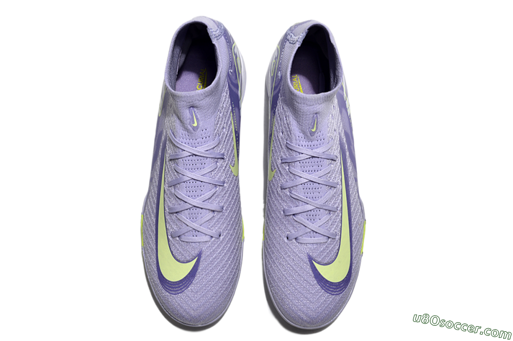 Nike Air Zoom Mercurial Superfly 10 Elite TF Artificial Turf Soccer Shoes - Purple/Yellow/White 4