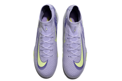 Nike Air Zoom Mercurial Superfly 10 Elite TF Artificial Turf Soccer Shoes - Purple/Yellow/White