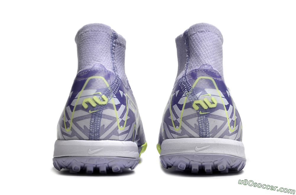 Nike Air Zoom Mercurial Superfly 10 Elite TF Artificial Turf Soccer Shoes - Purple/Yellow/White 5