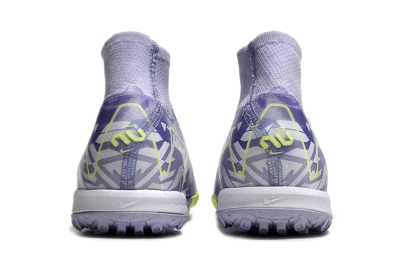 Nike Air Zoom Mercurial Superfly 10 Elite TF Artificial Turf Soccer Shoes - Purple/Yellow/White