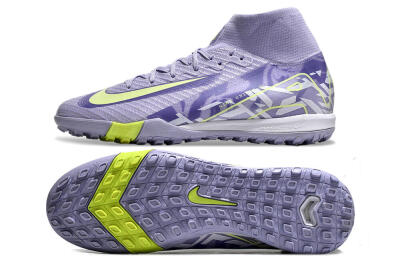 Nike Air Zoom Mercurial Superfly 10 Elite TF Artificial Turf Soccer Shoes - Purple/Yellow/White