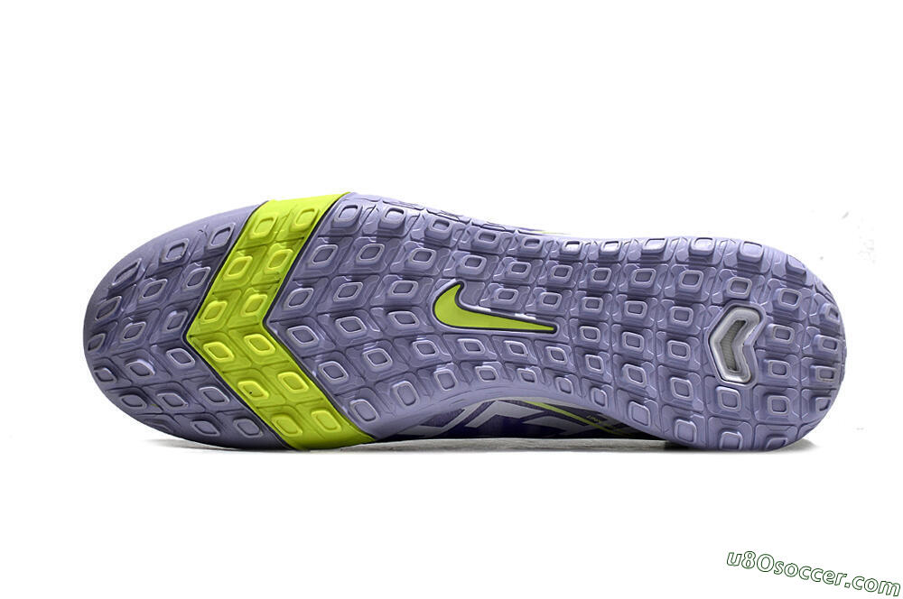Nike Air Zoom Mercurial Superfly 10 Elite TF Artificial Turf Soccer Shoes - Purple/Yellow/White 6