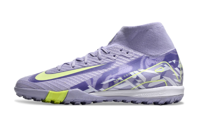 Nike Air Zoom Mercurial Superfly 10 Elite TF Artificial Turf Soccer Shoes - Purple/Yellow/White