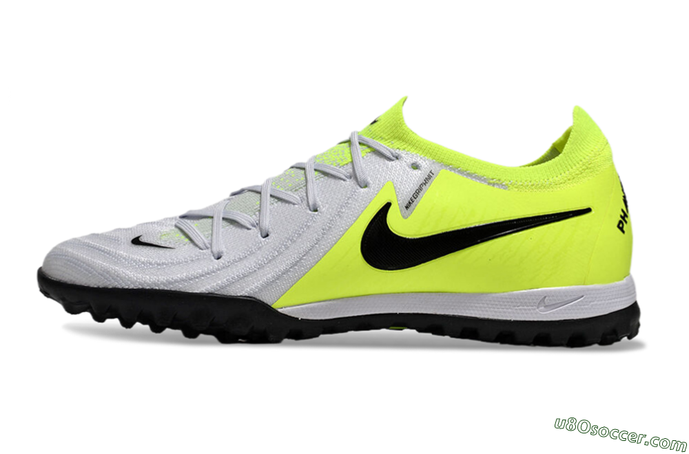 Nike Phantom Luna Elite TF Artificial Turf Soccer Shoes - Grey/Yellow/Black 2
