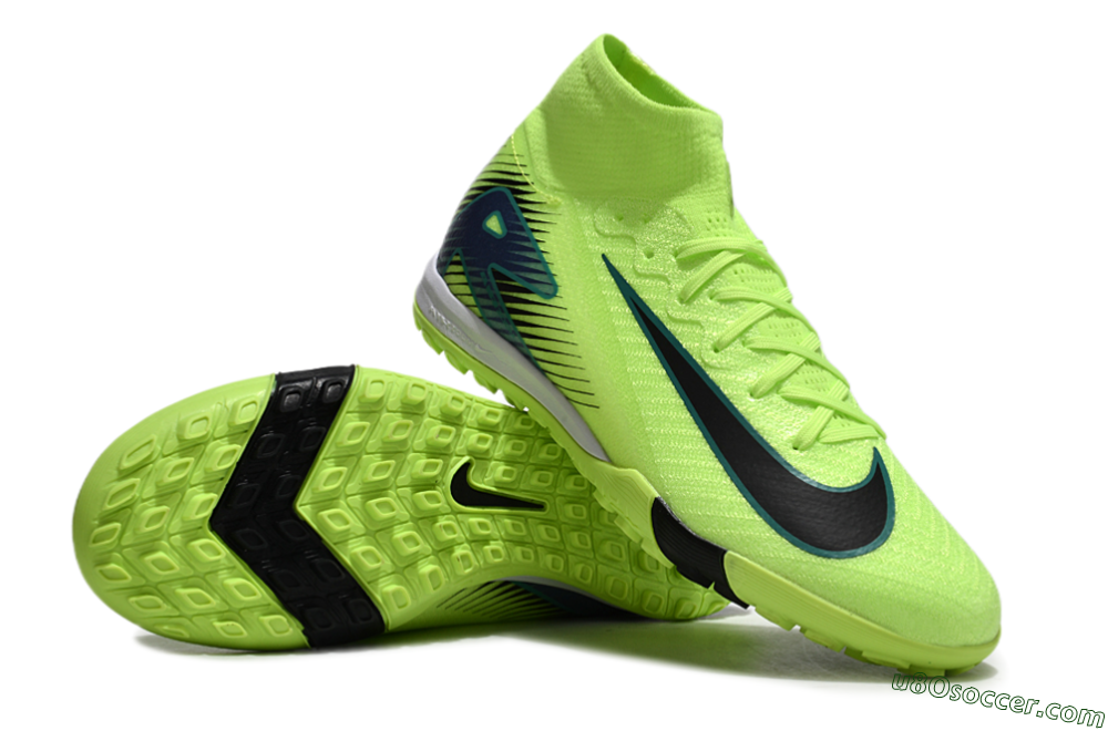 Nike Air Zoom Mercurial Superfly 10 Elite TF Artificial Turf Soccer Shoes - Yellow/Black/Blue 3