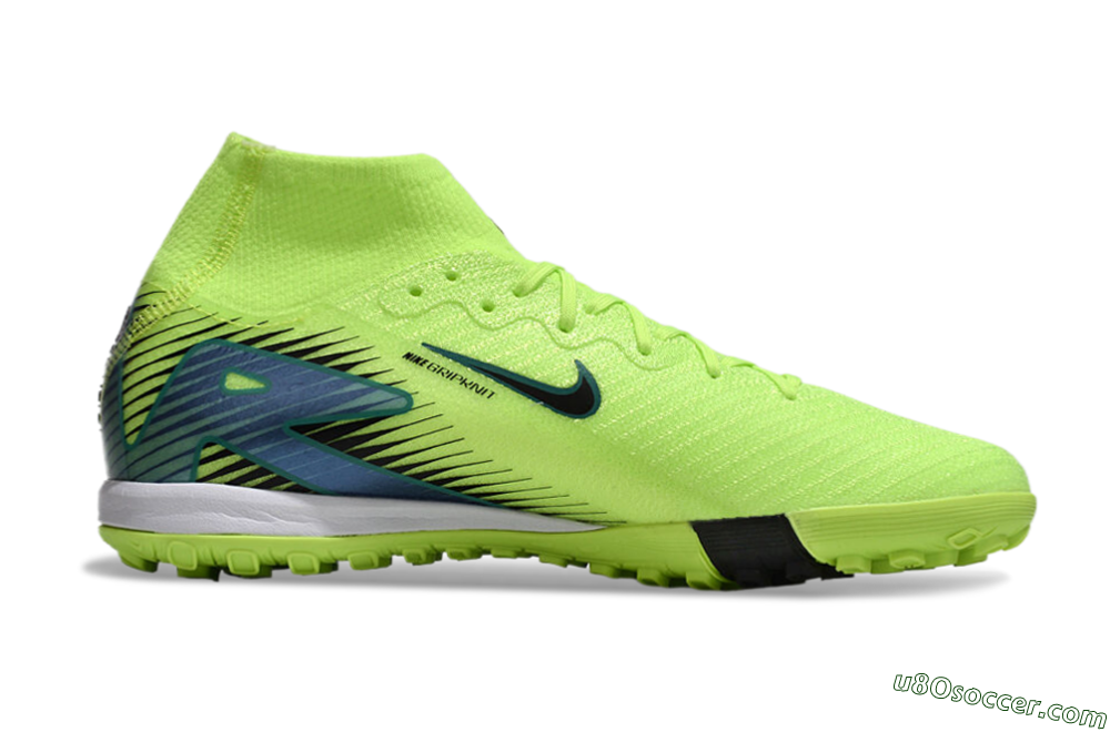 Nike Air Zoom Mercurial Superfly 10 Elite TF Artificial Turf Soccer Shoes - Yellow/Black/Blue 7