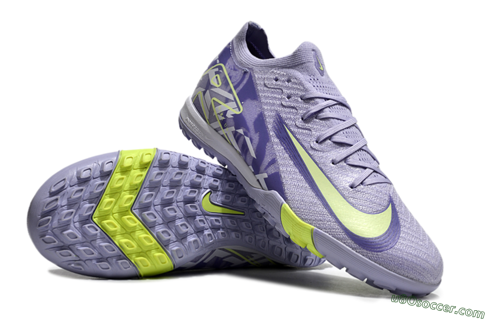 Nike Air Zoom Mercurial Vapor 16 Elite TF Artificial Turf Soccer Shoes - Purple/Yellow/White 3