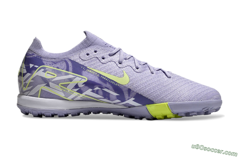 Nike Air Zoom Mercurial Vapor 16 Elite TF Artificial Turf Soccer Shoes - Purple/Yellow/White 7