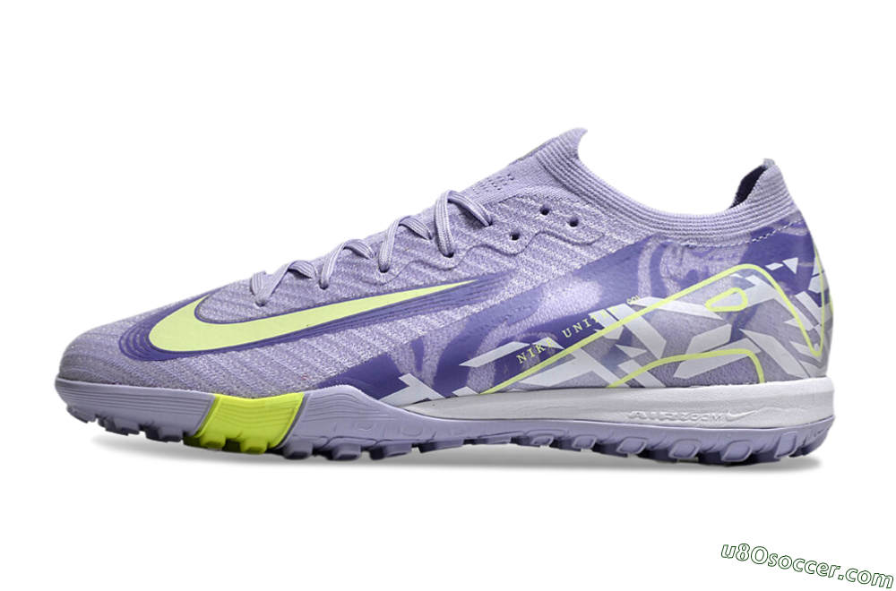 Nike Air Zoom Mercurial Vapor 16 Elite TF Artificial Turf Soccer Shoes - Purple/Yellow/White 2