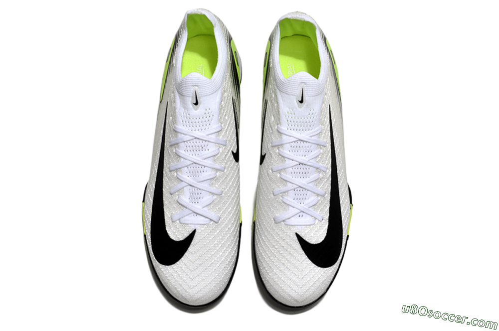Nike Air Zoom Mercurial Vapor 16 Elite TF Artificial Turf Soccer Shoes - White/Black/Yellow 4