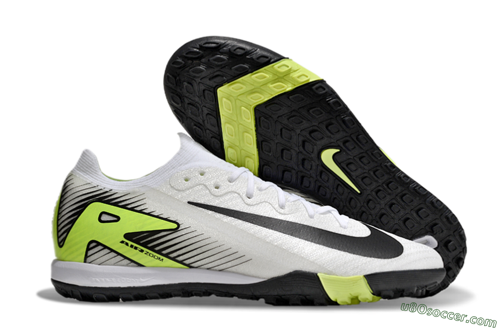 Nike Air Zoom Mercurial Vapor 16 Elite TF Artificial Turf Soccer Shoes - White/Black/Yellow 1