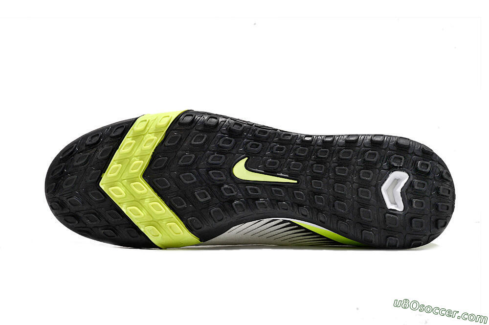 Nike Air Zoom Mercurial Vapor 16 Elite TF Artificial Turf Soccer Shoes - White/Black/Yellow 6