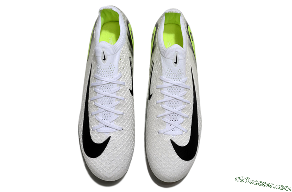 Nike Air Zoom Mercurial Vapor 16 Elite FG Firm Ground Soccer Cleats - White/Black/Yellow 4