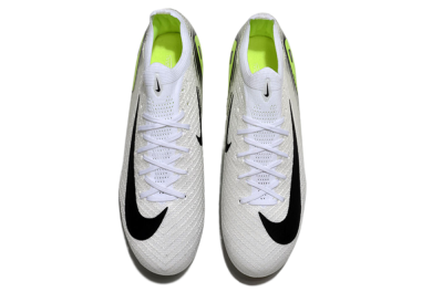 Nike Air Zoom Mercurial Vapor 16 Elite FG Firm Ground Soccer Cleats - White/Black/Yellow