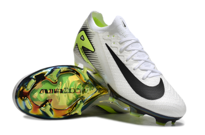 Nike Air Zoom Mercurial Vapor 16 Elite FG Firm Ground Soccer Cleats - White/Black/Yellow