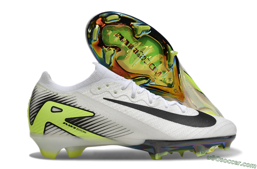 Nike Air Zoom Mercurial Vapor 16 Elite FG Firm Ground Soccer Cleats - White/Black/Yellow 1