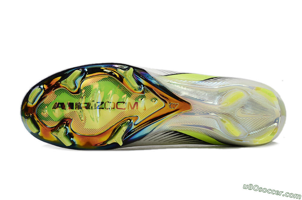 Nike Air Zoom Mercurial Vapor 16 Elite FG Firm Ground Soccer Cleats - White/Black/Yellow 6