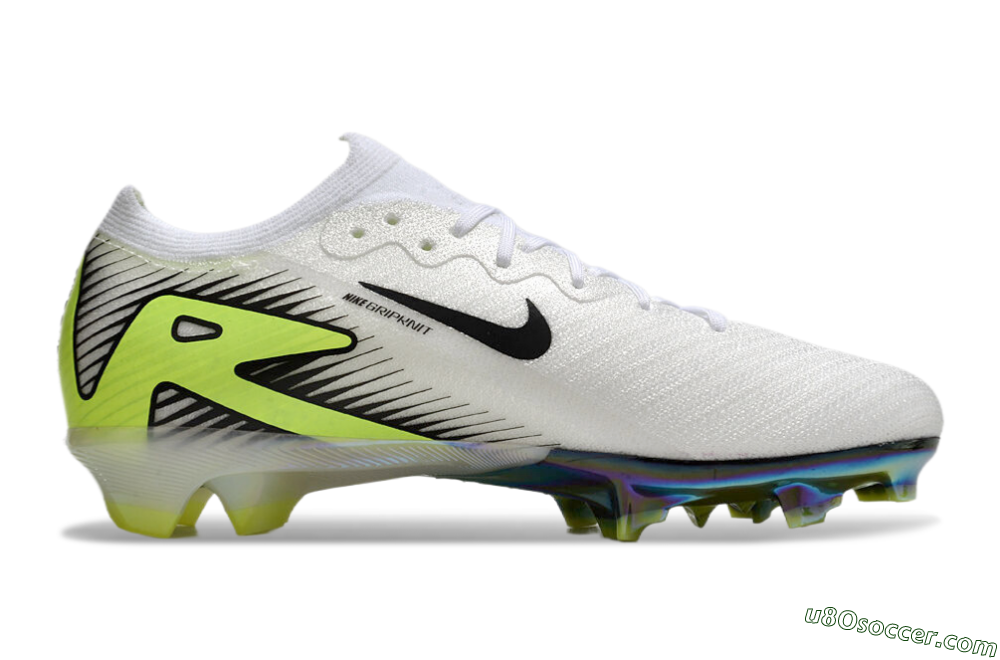 Nike Air Zoom Mercurial Vapor 16 Elite FG Firm Ground Soccer Cleats - White/Black/Yellow 7