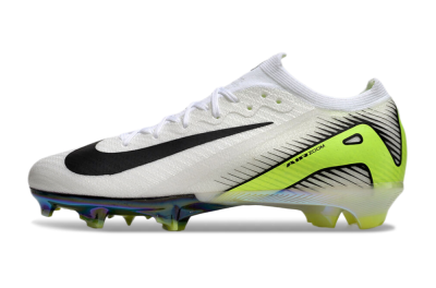 Nike Air Zoom Mercurial Vapor 16 Elite FG Firm Ground Soccer Cleats - White/Black/Yellow
