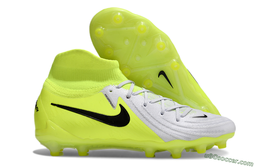 Nike Phantom Luna Elite AG Artificial Grass Soccer Cleats - Grey/Yellow/Black 1