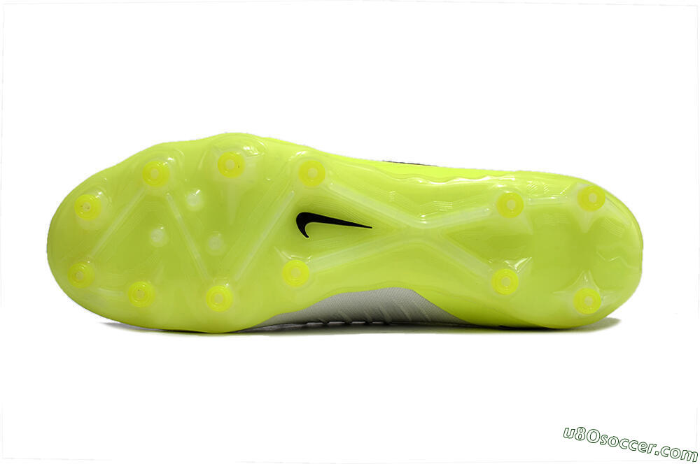 Nike Phantom Luna Elite AG Artificial Grass Soccer Cleats - Grey/Yellow/Black 6