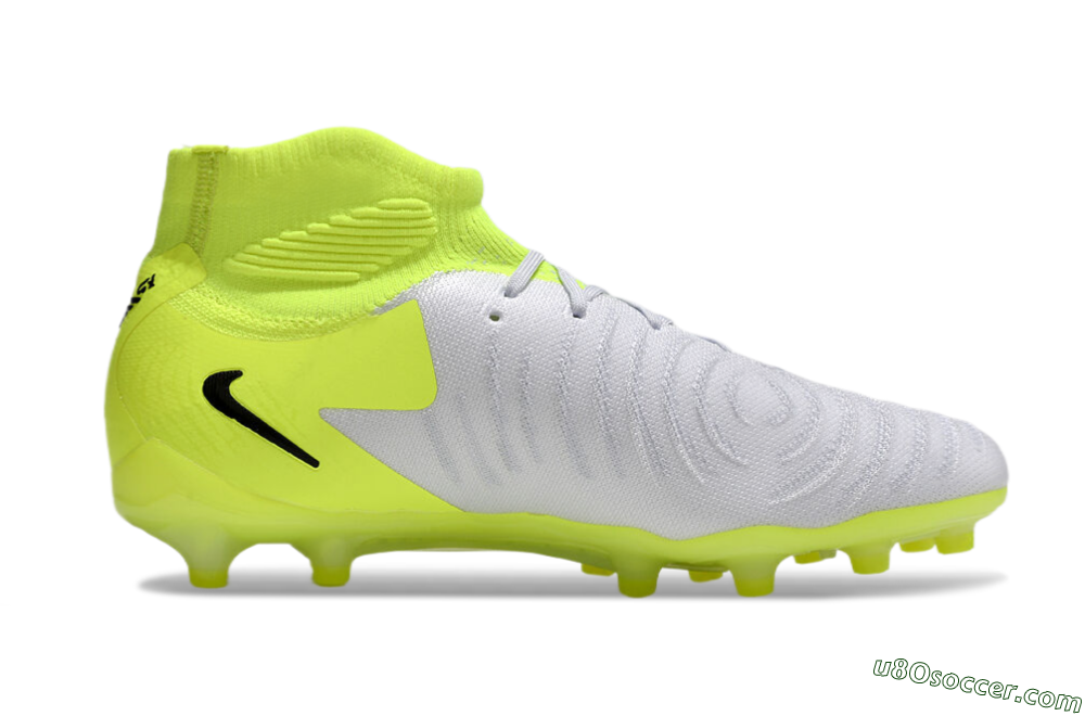 Nike Phantom Luna Elite AG Artificial Grass Soccer Cleats - Grey/Yellow/Black 7